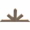 Ekena Millwork Saratoga Smooth Timber Gable Bracket, Douglas Fir, 36"W x 21"H x 1 1/2"D x 3 1/2"F, 14/12 Pitch GBW036X21X0204SAR00SDF - alternate 5